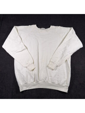 Northern Reflections White Crewneck Sweatshirt L/G Cotton